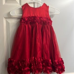 Little girls red dress size 3T